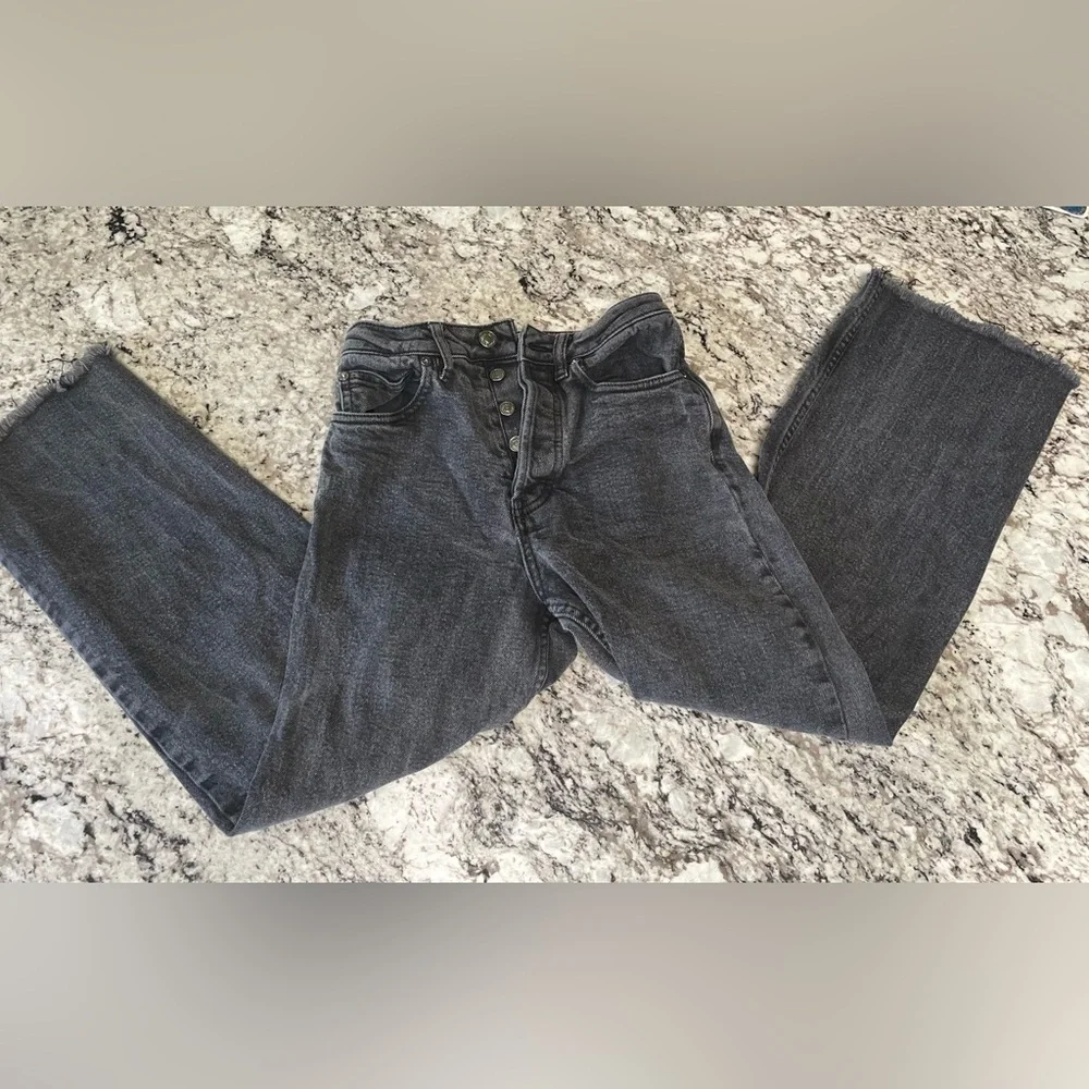 Free‎ People Black Flare Wide Leg Jeans
